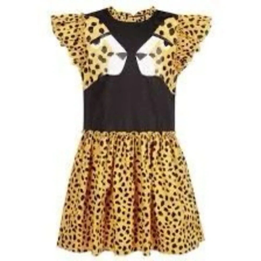 NWT Stella McCartney Kids Girls Teen cheetah print dress Size 14